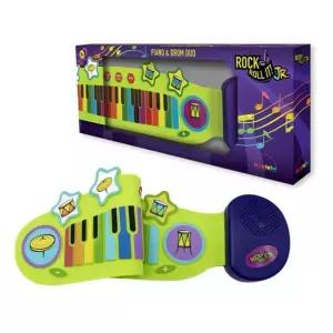 꾹상점2  피아노 여행 휴대용 드럼 악기 돌돌마는 아기 장난감