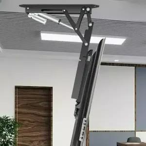 천장 회의실 거치대 브라켓 TV 전동 사무실 접이식