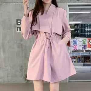 여성 3컬러 허리스트링 루즈핏 트렌치자켓 WON-WJK-WFHCCEK