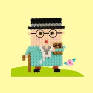 깜도리2 운동 입체 한국사 호국보훈 학습 교구 끼우기 김구 역사인물 블록 미술활동 독립 만들기