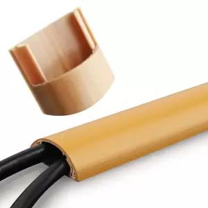 반달형 전선몰딩 우드 소형 1m 쫄대 케이블 정리 사각몰딩 딩쫄대 쫄