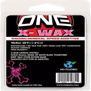 ONEBALL ONE Mfg X-Wax 웜-2부 믹서 시스템 - 스노보드 왁스/스키 왁스- 미네랄 스피드 첨가 포뮬러 매우