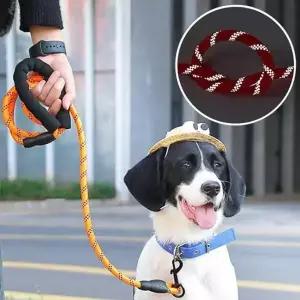 야간산책용 반사리드줄 튼튼한 로프타입 산책줄 1.5M