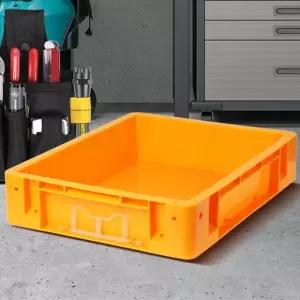 A플라스틱박스 3호 납작박스 노란 P박스 물류 다용도 공구함 플라스틱박스