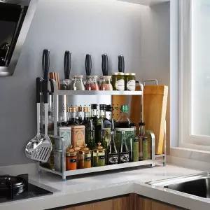 칸막이 양념 정리함 선반 일체형 목가 멀티 사계절 테이블 수납 주방 유염