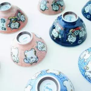 스시 일식집 이자카야 일본 고양이 시리즈 도자기 밥그릇 국그릇