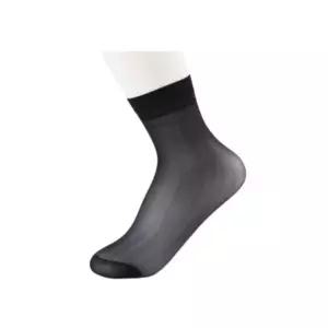 여성 발목 밴딩 스타킹 블랙