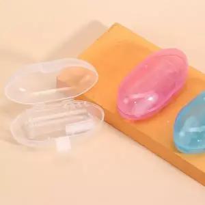 강아지칫솔 투명 케이스