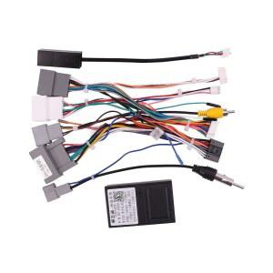 2012-2016 혼다 CRV 2.0L 2012-2015 시빅 서포트 스티어링 휠 컨트롤, 애프터마켓 안드로이드 스테레오 헤드 유닛용 공장 백업 카메라용 캔버스 어댑터가 장착된 비아벡스 16PIN 자동차 무선 와이어 하네스