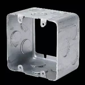 전기 철 매입박스 사각 2개용 75mm 연결 3홀 스틸 배관 부속 설비