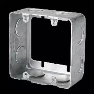 전기 철 매입박스 사각 2개용 연결 54mm 2홀 스틸 배관 부속 설비