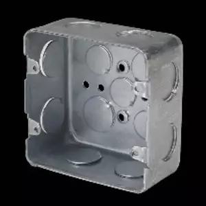 전기 철 매입박스 사각 스위치 2개용 54mm 2홀 스틸 배관 부속 설비