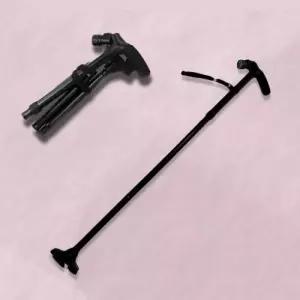 ( )휴대용 접이식 지팡이 안전 노인용 지팡이 어르신 5단 선물