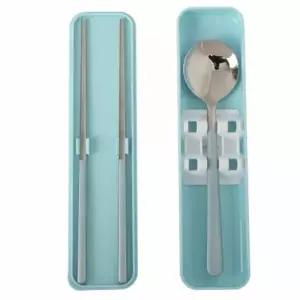 ( )휴대용수저 전용케이스 도시락 수저 젓가락 수저세트 (블루) DP76335
