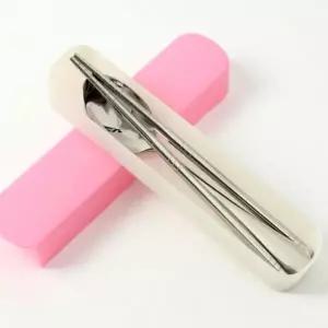 ( )휴대용수저 전용케이스 도시락 수저 젓가락 수저세트 (핑크) DP71565