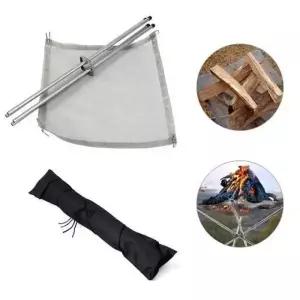 ( )접이식 화로대 메쉬망사 통풍 스텐 휴대용 캠핑