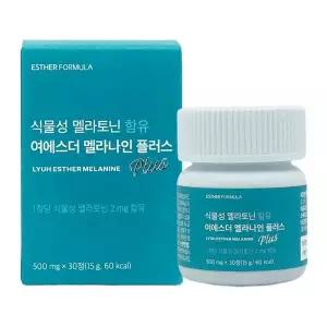 여에스더 플러스 500mg x 30정 식물성 여예스더 멜라나인