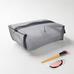 ( )휴대용 메쉬 파우치 대형 메이크업 메쉬 화장품 파우치 비치 수납