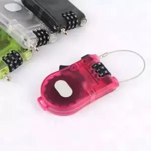 ( )와이어 다이얼자물쇠 휴대용 안테나 비밀번호 잠금장치