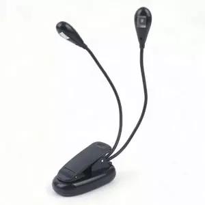 ( )휴대용스탠드 북라이트 투헤드 LED 독서등 스탠드