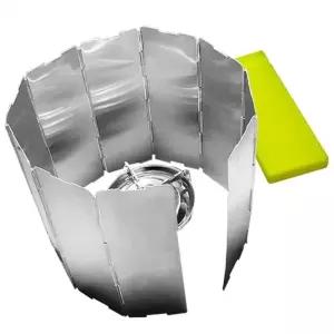 ( )캠핑버너 스탠드 바람막이 10단소형캠핑용품 바람막이 브레이커 버너 스탠드