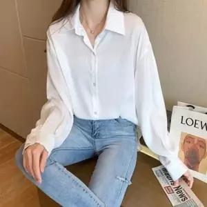 여성 봄 여름 아르키 루즈핏 블라우스 카라 심플셔츠 봄셔츠 봄블라우스 심플셔츠 베이직셔츠 롱셔츠