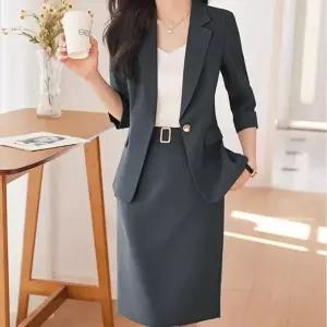 (옵션 정장 세트)봄 여름 여성 스커트 정장 세트 면접룩 오피스룩 코디 랍슨유통