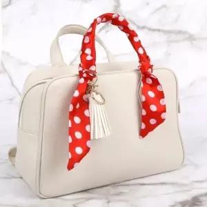 ( )실크 스카프 레드도트 여름 봄 가을 봄스카프 실크스카프 가을스카프 여름스카프 쁘띠스카프