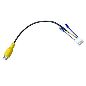 JUNMUL 10 핀 RCA 케이블 차량 백업 카메라 비디오 입력 플러그 어댑터, 안드로이드용 카 스테레오 무선 배선 하네스 커넥터