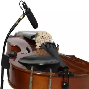 랜지어 프로페셔널 바이올린 마이크 - 4개의 커넥터와 팬텀 전원이 포함된 클립온 무선 시스템