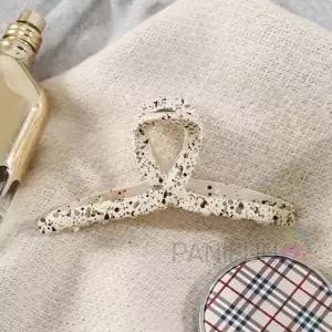 꼬임 대왕집게핀 아이보리 빅사이즈집게핀 헤어집게 대형집게핀 마블집게핀 머리핀