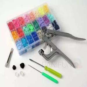 티단추 360세트 기구포함 티단추세트 스프링단추 티단추기구 가죽공예공구 티단추기계