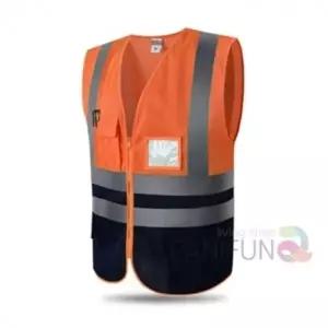 야광 반사 메쉬안전조끼 오렌지 XXL 현장안전조끼 터널용조끼 발광조끼 건설현장조끼 형광안전조끼