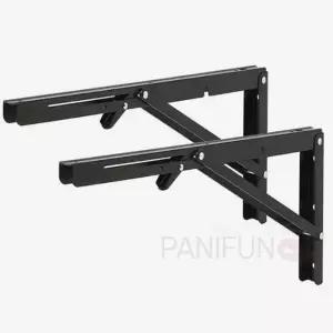 접이식 선반 받침대 2p 40cm 블랙 스텐선반대 욕실선반대 욕실선반대리석 ㄱ자선반대 전자랜지선반대