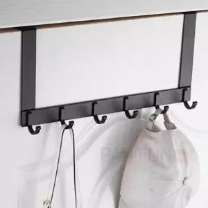 6구 도어후크 블랙 도어훅 도어걸이 문에거는옷걸이 도어훅옷걸이 방문옷걸이