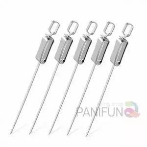 슬라이드 바베큐꼬치 5p 35cm 인스타캠핑 닭꼬치꼬챙이 산적꼬치 캠핑꼬치만들기 스텐꼬치