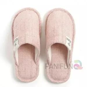 린넨슬리퍼 240-245 핑크 학교슬리퍼 홈슬리퍼 예쁜사무실슬리퍼 카페슬리퍼 회사슬리퍼