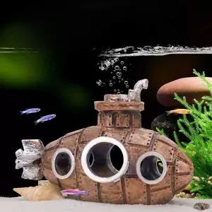 수초 장 새우 쉼터 잠수 수족관 애완새우 구피 번식 동굴 수중함