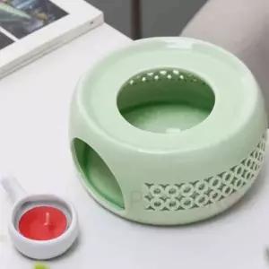 도자기티워머 민트 주전자워머 티용품 워머받침대 촛불워머 티팟워머