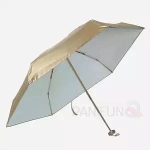 UV차단 초미니 양우산 골드화이트 양산우산 휴대용우산 6단우산 심플우산 삼단우산