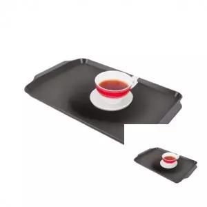 쟁반 대 밤색 패스트푸드 구내식당