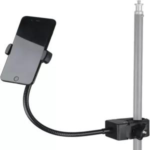 드럼 키트용 거위목 휴대폰 거치대 마이크 스탠드에 클립형으로 고정 360° 회전 가능한 유연한 /삼성용 -