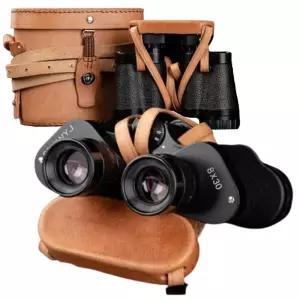 빈티지 가죽케이스 캠핑용 고해상 쌍안경 건설현장 군용 자연관찰 선명한 여행필수