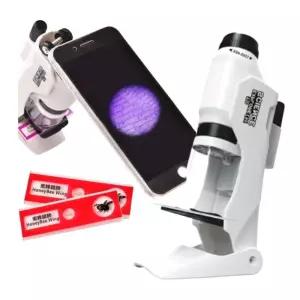 이과적 호기심충족 120x 스마트폰 현미경 중등과학 확대경 관찰경 홈스쿨링 간편휴대