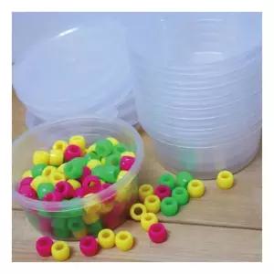 비즈악세서리 보관 60ml 밀폐용기 10Px2세트 투명케이스 정리 공병 DIY용품 공예재료