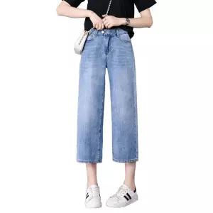 고무줄 청바지 데님 여성 고무밴드 루즈핏