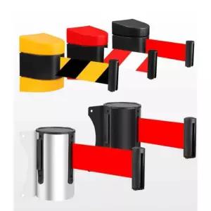 벽고정 바리게이트 통제 차단벨트 벽걸이형 경고 출입금지