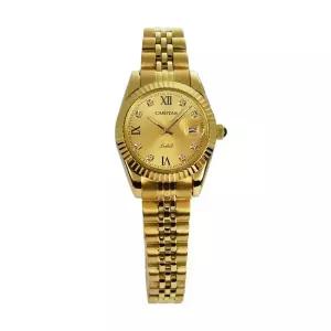 카리타스 18K 골드 여성 선물 명품 예물 고급 원형 금장 메탈 손목 시계 / C15000GF
