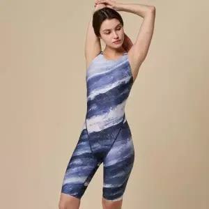 랠리 여자 반전신 수영복 5부 J381683 아쿠아로빅