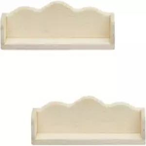 인형의 집을 위한 2pcs 미니어처 나무 벽 선반 1 12 스케일 집 장식 액세서리와 가구를 전시하는 데